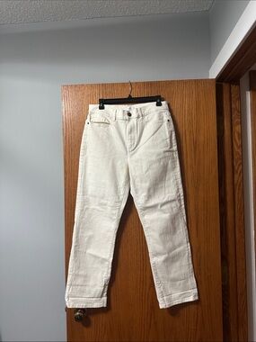 LOFT High-Rise Straight White Women's Jeans